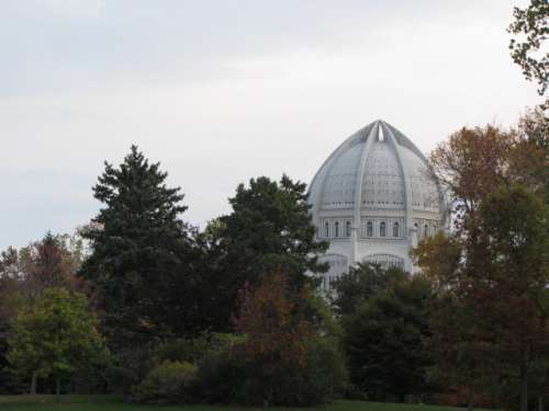 Bahai Temple from Wilmette Harbor